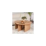 Azus - table basse ronde duo pin atlantique 90cm Azus - table basse ronde duo pin atlantique 90cm