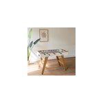 Baby - foot 120cm blanc et bois