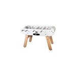 Baby - foot onyx blanc mat - pieds chene