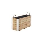 Bac  fleurs en bois bambou m