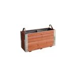 Bac  fleurs en bois lasur bambou s