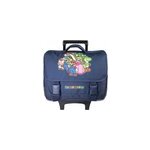 Bagtrotter - super mario - cartable 38cm - cartable  roulettes - marine -