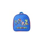 Bagtrotter - super mario - sac à dos scolaire goûter 24 cm - rouge et bleu - Bagtrotter - super mario - sac à dos scolaire goûter 24 cm - rouge et bleu -