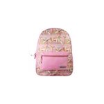 Bagtrotter - offshore - sac  dos scolaire - rose - palmiers - 1 compartiment