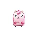 Bagtrotter sac  dos  roulettes 31 cm maternelle kids rose chiot