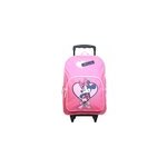 Bagtrotter sac à dos à roulettes disney minnie noeud rose Bagtrotter sac à dos à roulettes disney minnie noeud rose