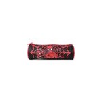 Bagtrotter trousse scolaire ronde marvel spider - man noire toile d'araigne