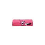 Bagtrotter trousse scolaire ronde minnie rose noeud
