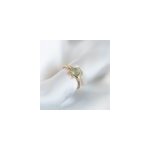 Bague agate bleue torsadée ajustable Bague agate bleue torsadée ajustable