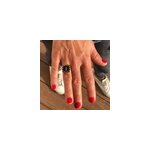 Bague ajustable carré agate noire Bague ajustable carré agate noire