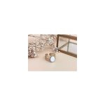Bague ajustable dor nacre