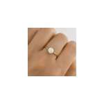 Bague ajustable plaqué or - nacre Bague ajustable plaqué or - nacre