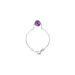 Bague amthyste & argent 925 (56)