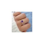 Bague améthyste argent réglable femme Bague améthyste argent réglable femme