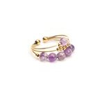 Bague anti - stress pierre naturelle