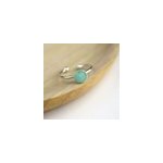 Bague argent 925 amazonite ronde femme Bague argent 925 amazonite ronde femme