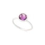 Bague argent amethyste