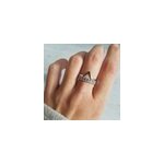 Bague argent couronne pierres zirconium