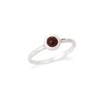 Bague argent grenat