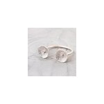 Bague double fleur des mers