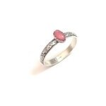 Bague ethnique rhodonite taille 50