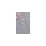 Bague fine ajustable double anneaux crois�s - surya