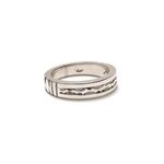Bague fine en argent pour homme