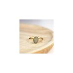 Bague labradorite ovale r�glable femme