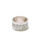 Bague large en argent pour homme