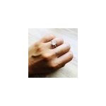 Bague margaux quartz rose argent