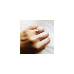 Bague margaux quartz rose or