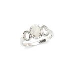 Bague opale argent