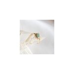 Bague or soleil pierre verte aventurine