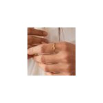 Bague r�glable dor� bicolore vert blanc