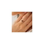 Bague rglable dore - mini grenat