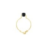 Bague spinelle noir & or (54)