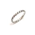 Bague torsad argent 925 taille 60