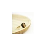 Bague torsad�e ovale oeil de tigre