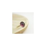 Bague torsade ovale pierre d'amthyste