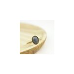 Bague torsad�e ovale pierre labradorite