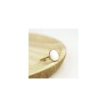 Bague torsadée ovale pierre de nacre Bague torsadée ovale pierre de nacre