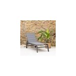 Bain de soleil barbados en textil�ne gris - aluminium gris anthracite
