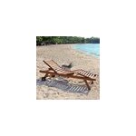Bain de soleil / chaise longue en teck h