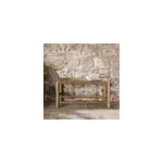 Banc 2 places 90 cm en jonc de mer et branche de teck - jovan