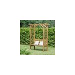 Banc 2 places avec arche en bois
