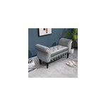 Banc banquette capitonn�e design rev�tement velours