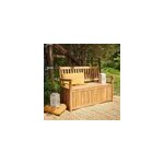 Banc coffre en bois d'acacia Banc coffre en bois d'acacia