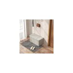 Banc coffre style chesterfield effet capitonn� tissu