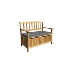 Banc de jardin en acacia avec rangement Banc de jardin en acacia avec rangement