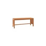 Banc de jardin meuble de patio d'ext�rieur 110 x 35 x 45 cm bois marron